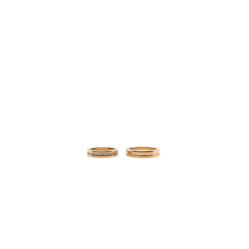 b zero 1 diamond weding ring in 18 rg #55 - L'UXE LINK