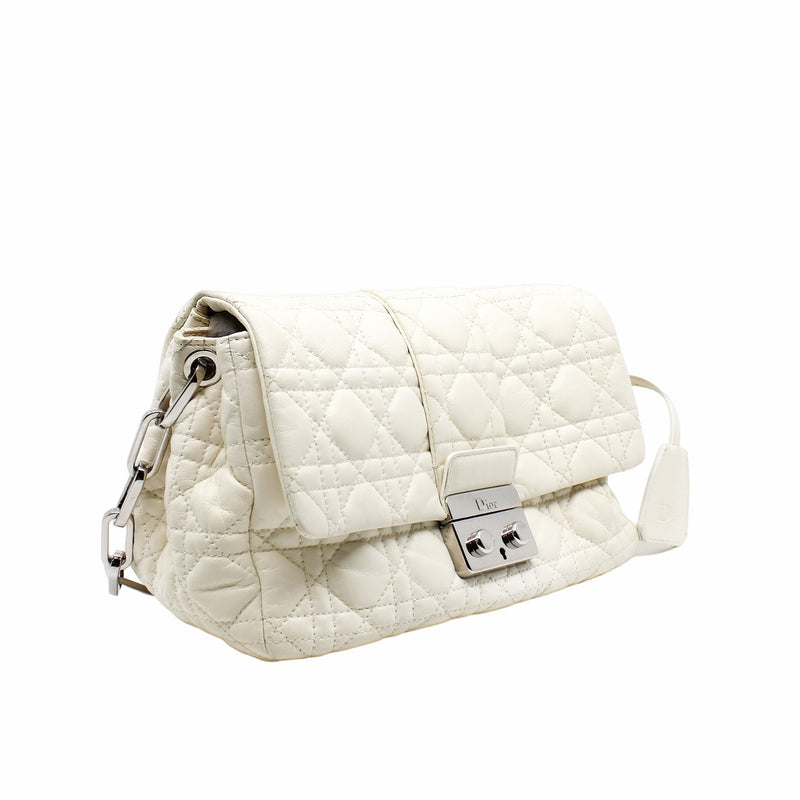 shoulder bag lambskin white  phw - L'UXE LINK