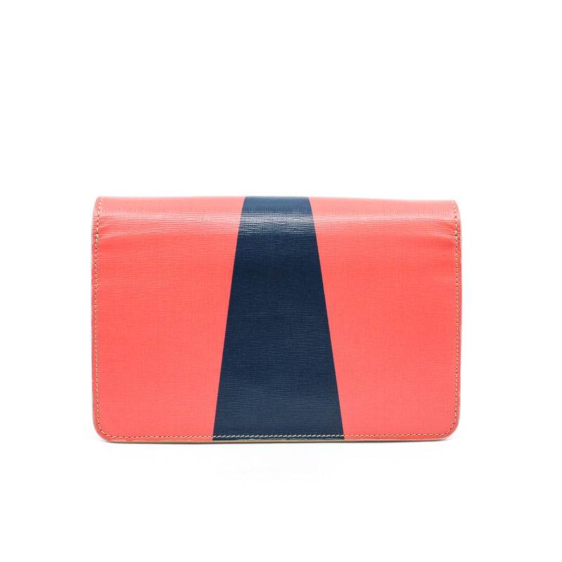 monster  crystal eyes wallet leather orange pink  phw - L'UXE LINK