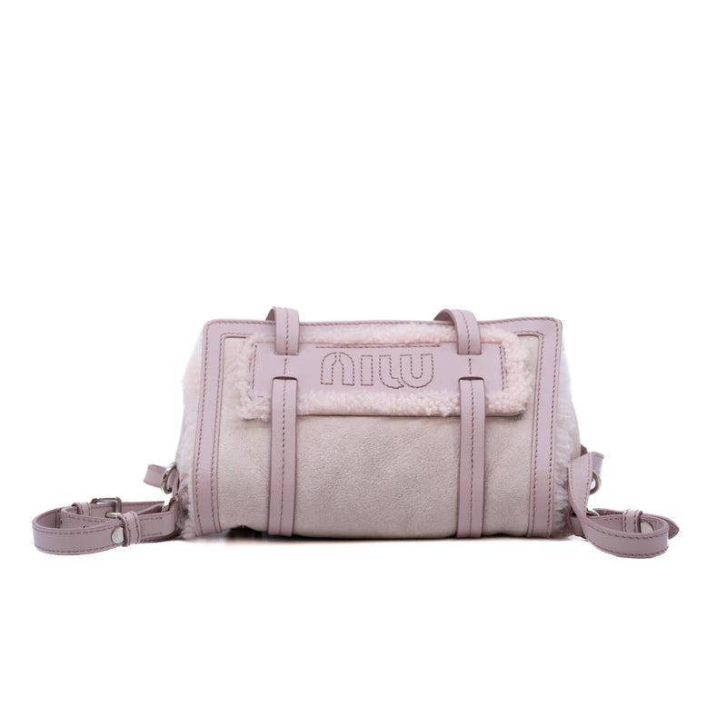 flap bag in fur pink phw - L'UXE LINK