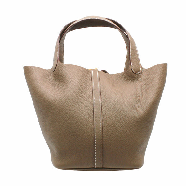 picotin 22cm tc etoupe ghw z stamp - L'UXE LINK