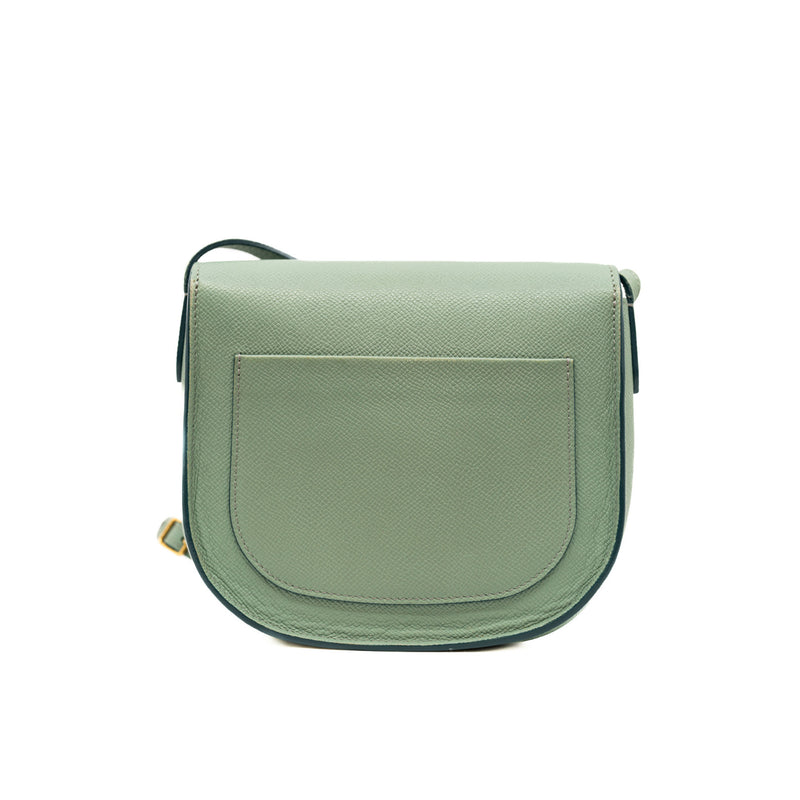 small trotteur in epsom mint green ghw