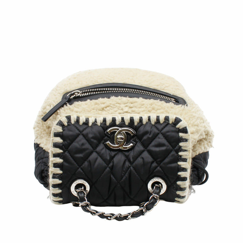 backpack black with fur  phw seri 26 - L'UXE LINK