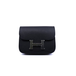 constance slim black phw u stamp - L'UXE LINK