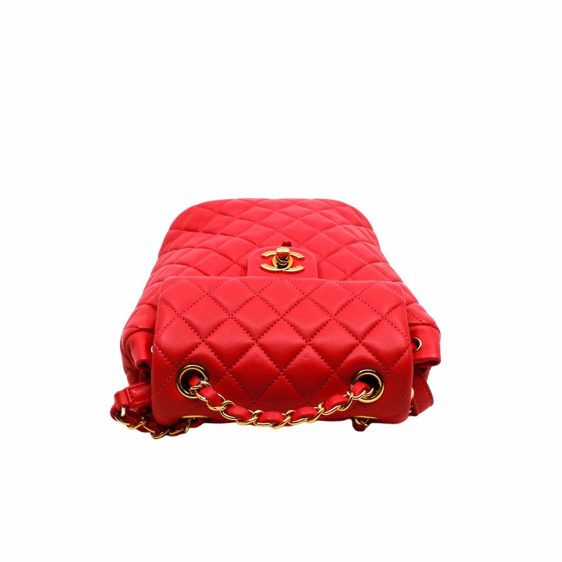 flap backpack small watermelon red ghw seri27 - L'UXE LINK