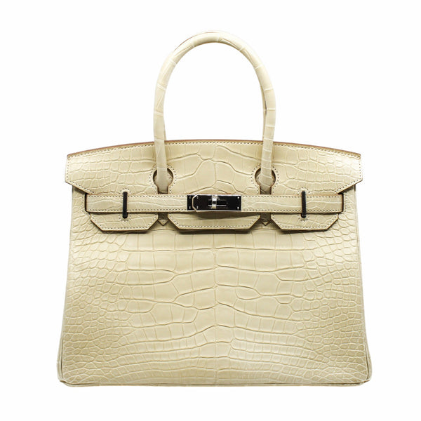 birkin 30 alligator in vannile Y1 phw Zstamp