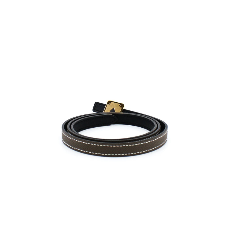 13mm lady belt in etoupe color with heart buckle size 80 - L'UXE LINK