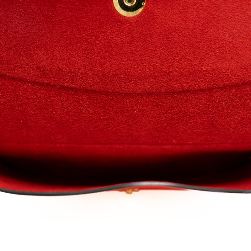 woody sunglasses case in monogram/red