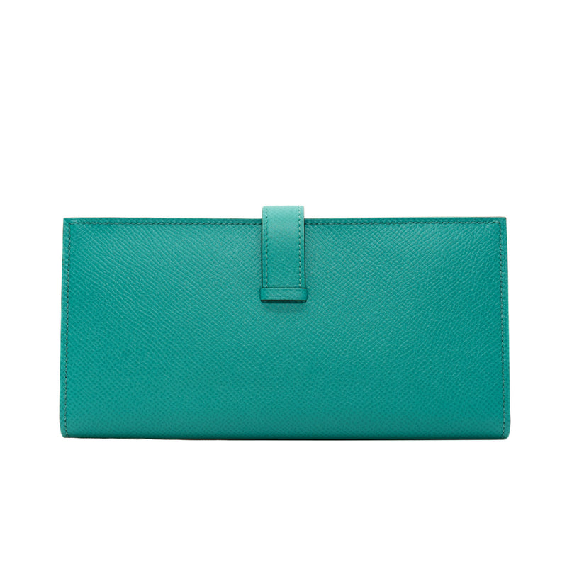 bearn long wallet in epsom U4 green phw D stamp - L'UXE LINK