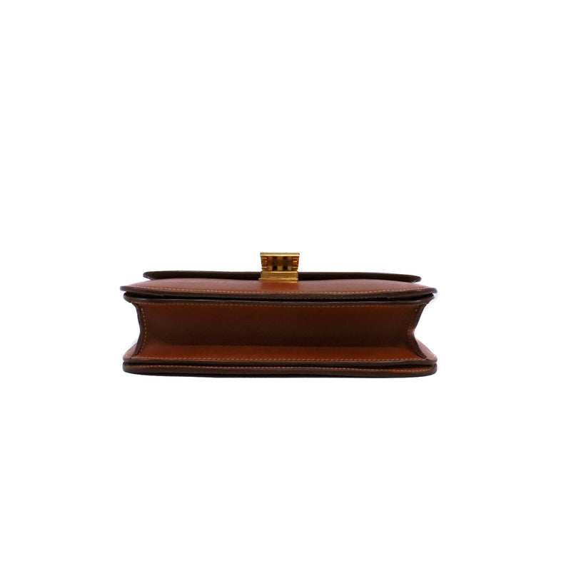 classic box in grossly leather brown ghw - L'UXE LINK