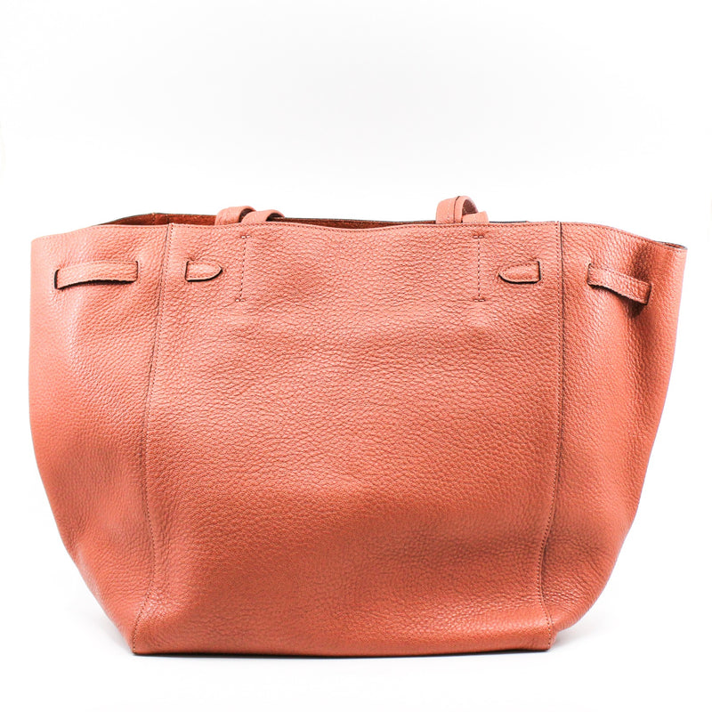 Cabas Phantom Small Soft Grained Calfskin Taupe red - L'UXE LINK
