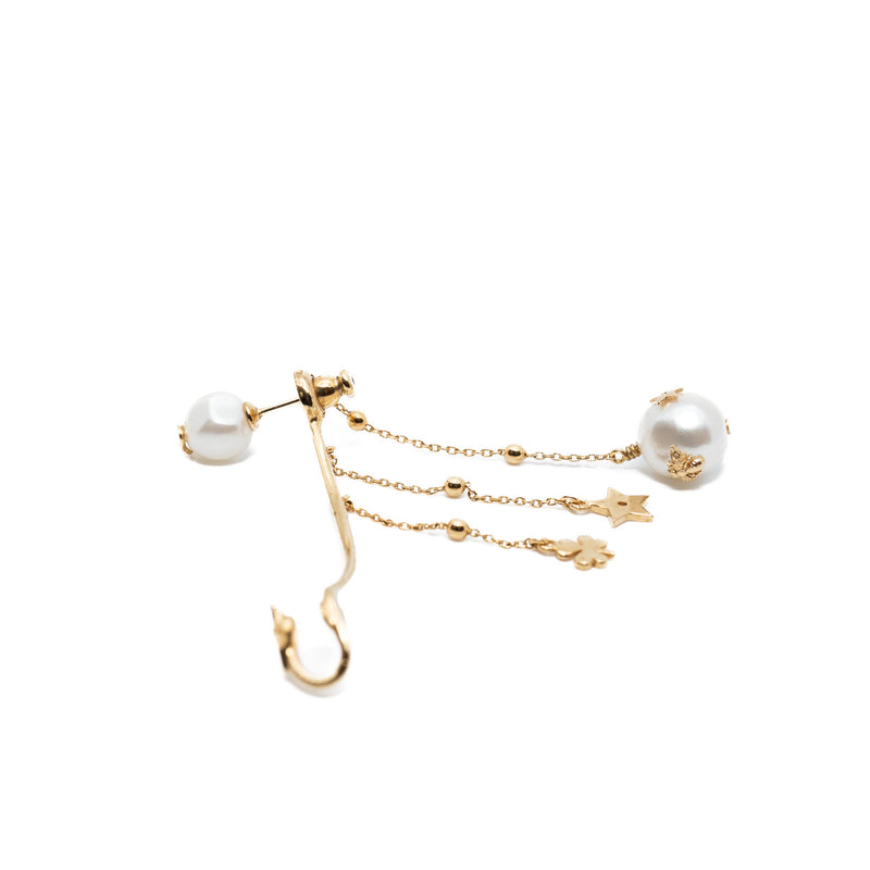 cd star pearl earring in ghw - L'UXE LINK