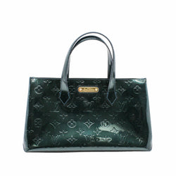 Monogram Verni Wilshire PM Handbag Tote Bag Enamel Calf Amarant - L'UXE LINK