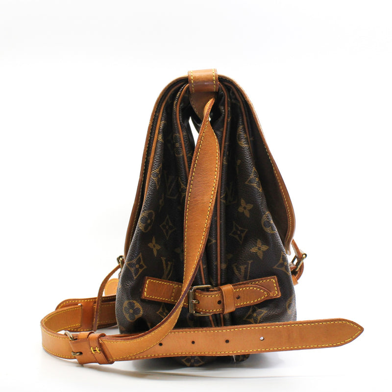 vintage double side flap monogram ghw - L'UXE LINK