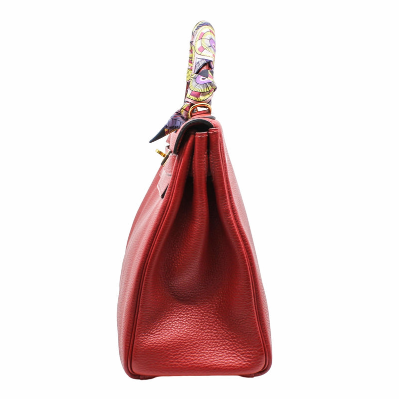 kelly 32 red ghw togo P stamp - L'UXE LINK