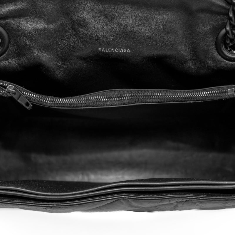crush small chain bag quilted in black - L'UXE LINK