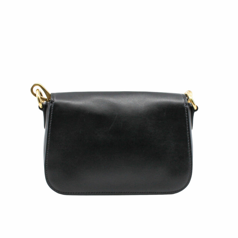 side bag  leather black  ghw - L'UXE LINK