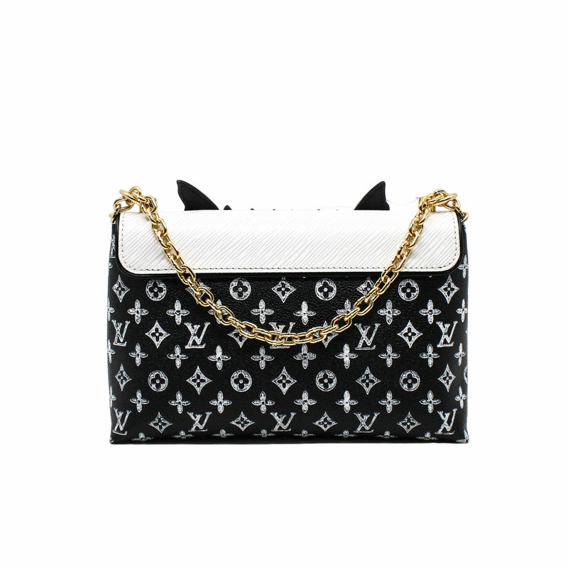 Catogram Cat Bag Orange Black GHW - L'UXE LINK