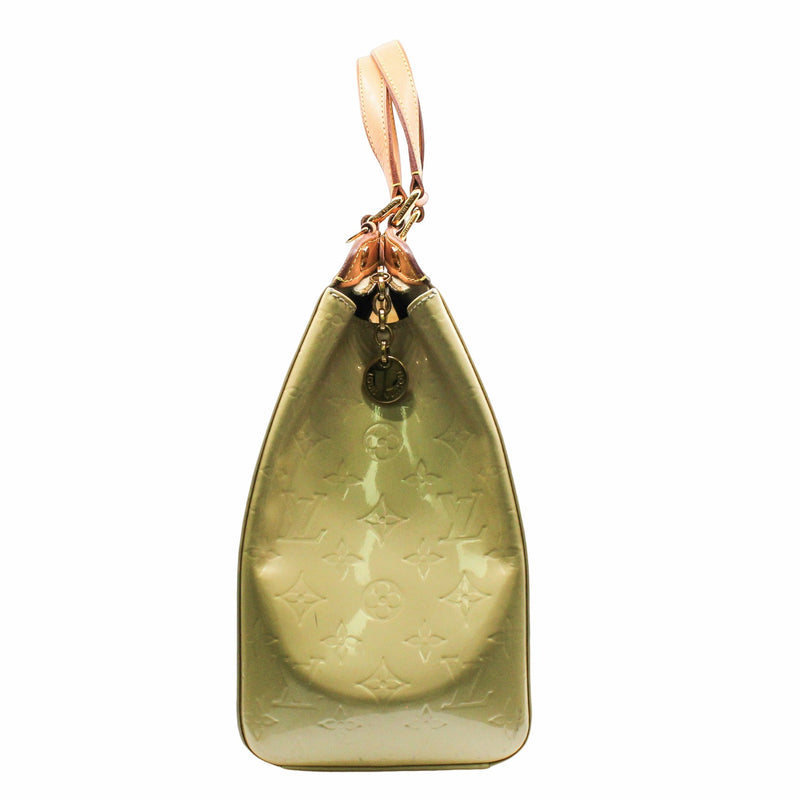 Brea Blanc Corail Monogram Vernis Patent Leather White - L'UXE LINK
