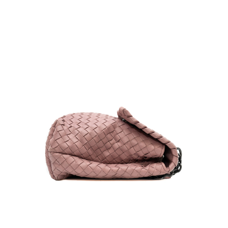 flap chian bag in nude pink - L'UXE LINK