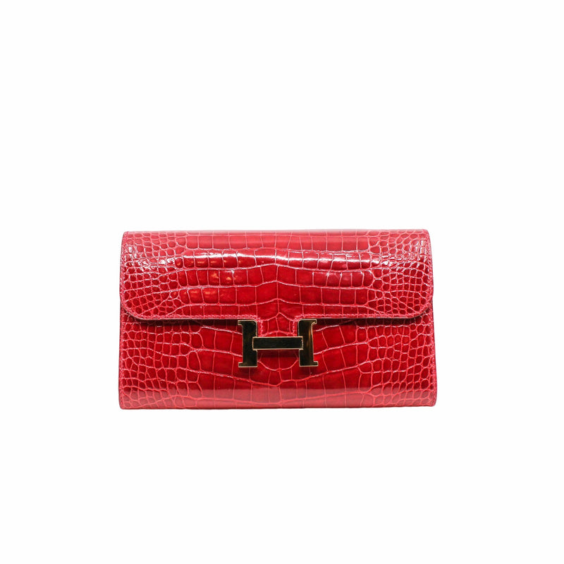 constance alligator red ghw A stamp - L'UXE LINK