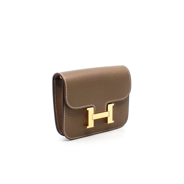 constance slim epsom etoupe ghw - L'UXE LINK