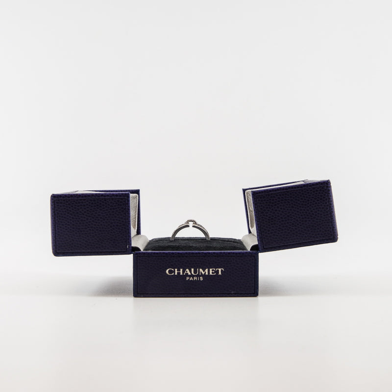 18k wg x half diamonds ring #49 - L'UXE LINK