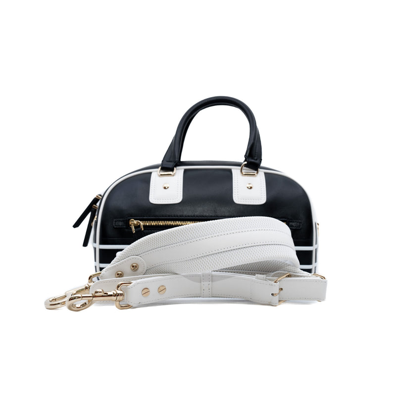 medium vibe classic bowling leathe black /white phw