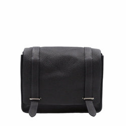 Steve Messenger Bag  black leather phw Q stamp - L'UXE LINK