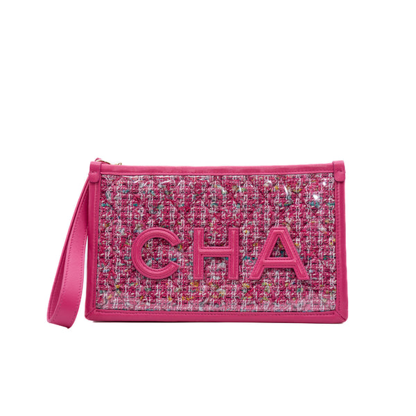 pvc clutch in letter pink seri 27