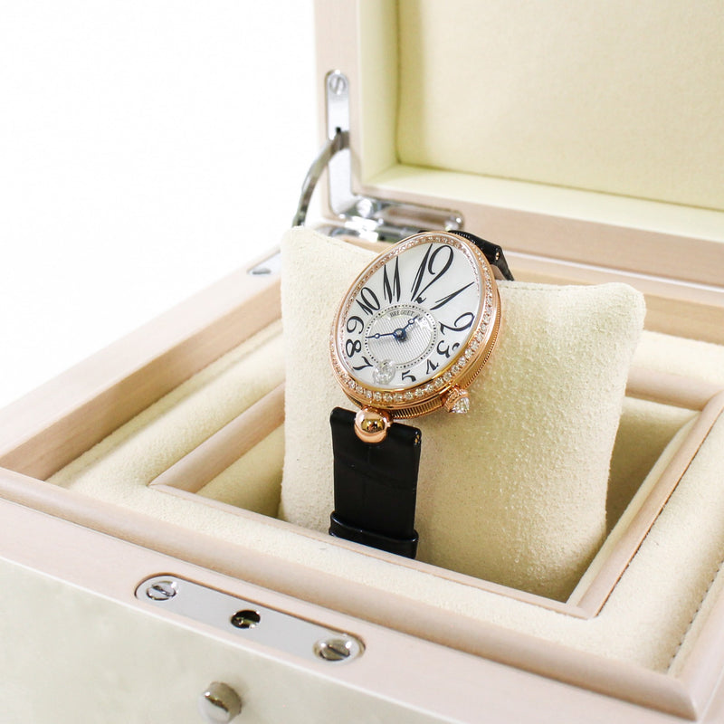 Reine De Naples diamond mix 18k rg with black CCD band - L'UXE LINK
