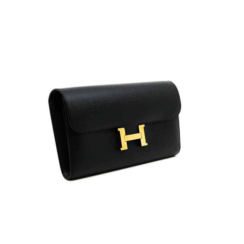 constance long wallet in epsom black ghw A stamp - L'UXE LINK
