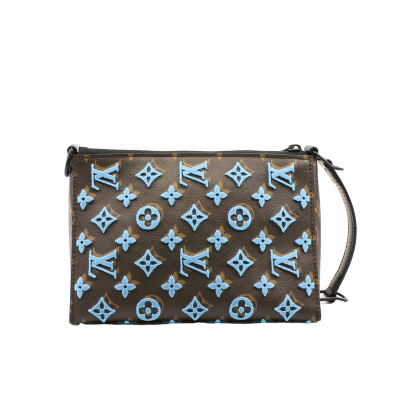 Monogram Tuffetage Triangle Messenger Turquoise rrp3950 – L'UXE LINK