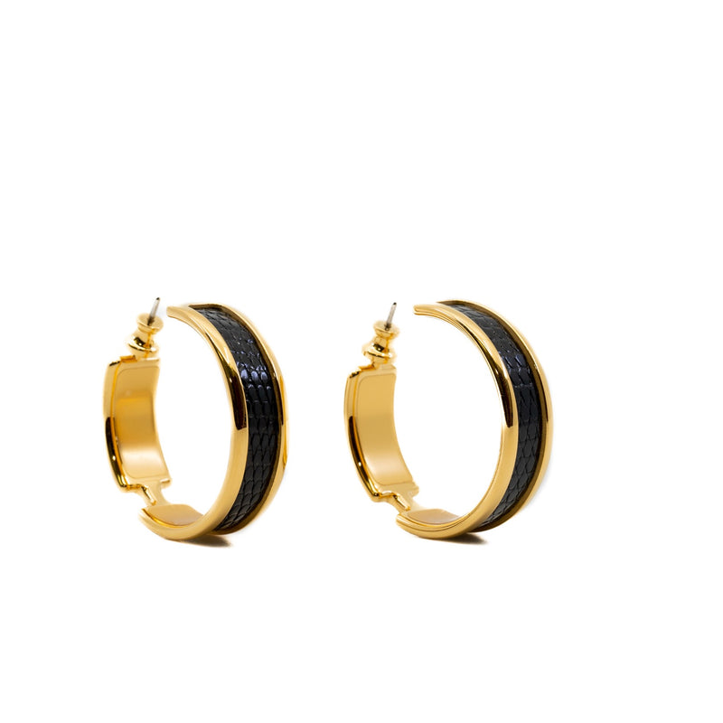 Olympe earrings in black ghw rrp 975