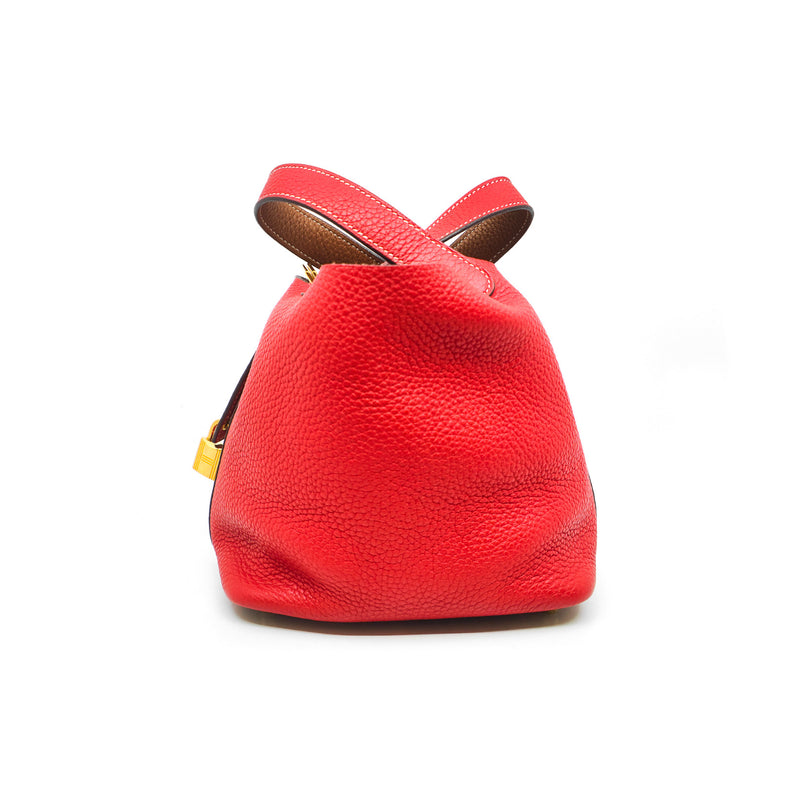 picotin 18 in tc gold/red phw D stamp - L'UXE LINK