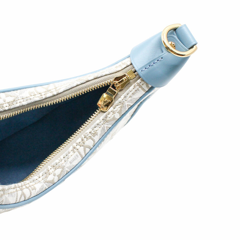 loop   Cowhide-leather trim zippy Blue ghw rrp 3600 - L'UXE LINK
