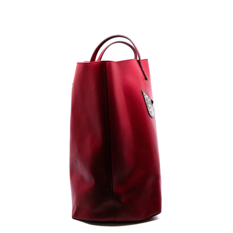 large red monster snake eyes tote - L'UXE LINK