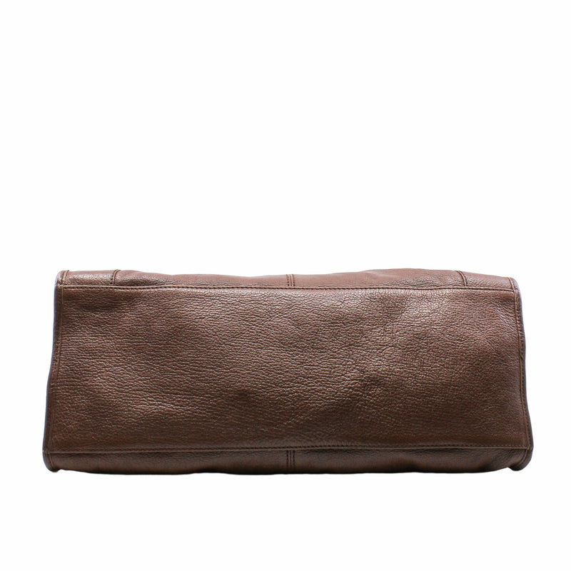 CITY CLASSIC STUDS BAG SMALL LEATHER BROWN PHW - L'UXE LINK
