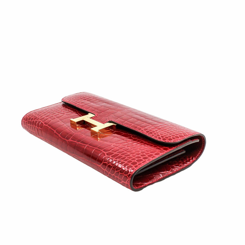 constance alligator red ghw A stamp - L'UXE LINK