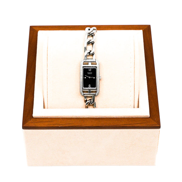 29x29mm Nantucket diamond watch in steel#350xxxx