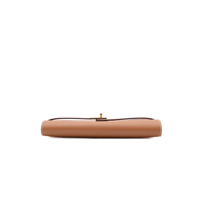 kelly long wallet in espom gold ghw D stamp - L'UXE LINK