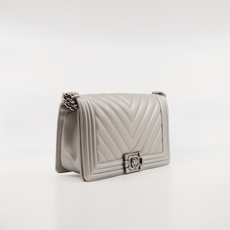 leboy  medium silver phw seri22 - L'UXE LINK