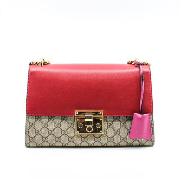 gucci pack lock red mix monogram