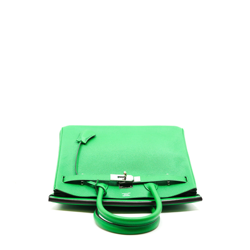 birkin 30cm epsom green phw R stamp