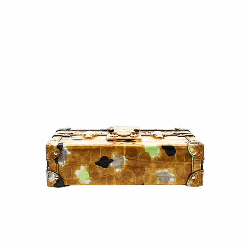 PETITE MALLE MIX COLOR POINT CROCODILE YELLOW GHW