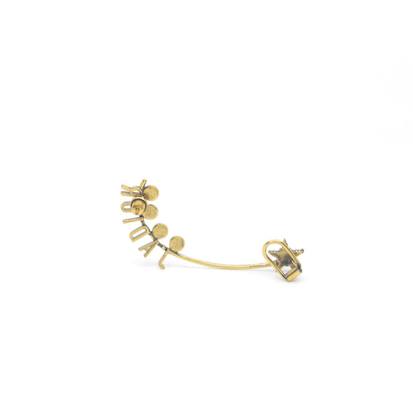 j'a dior crystal star pearl single earring in ghw