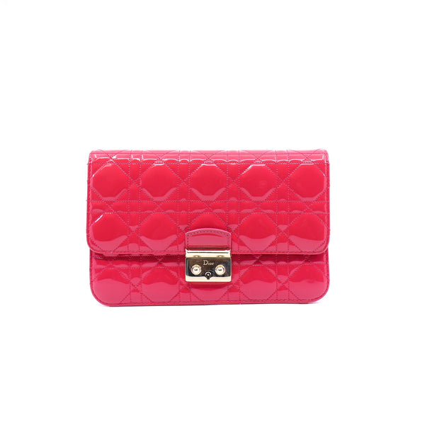 miss dior woc in patent rosepink ghw