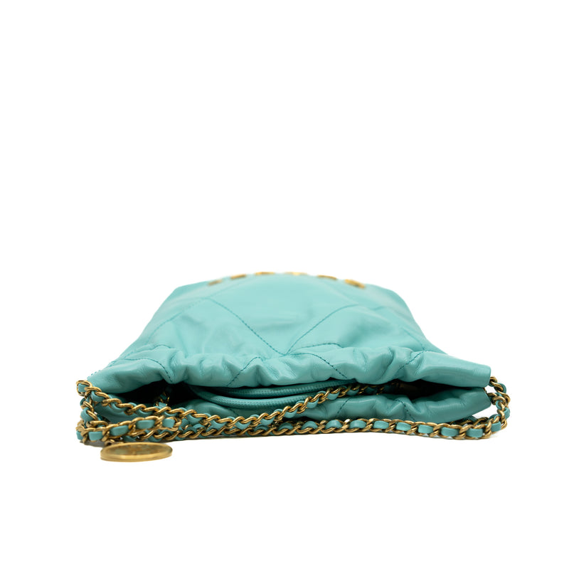 small 22 in leather lake green ghw #E757 - L'UXE LINK