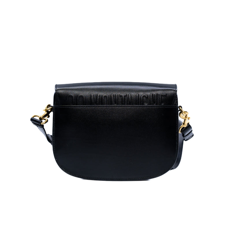 bobby medium in lambskin black ghw - L'UXE LINK