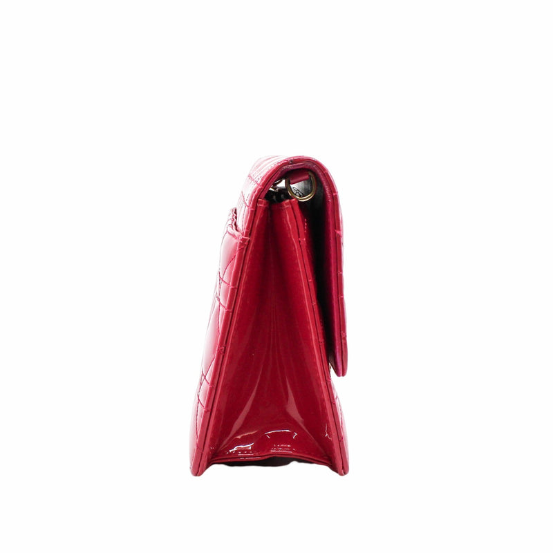 Cannage Miss Dior Promenade Pouch Patent Pink GHW #2015